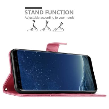 Samsung Galaxy S8 Plånboksfodral Skal (Rosa)