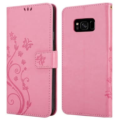 Samsung Galaxy S8 Plånboksfodral Skal (Rosa)
