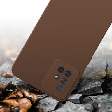Samsung Galaxy A71 4G Skal Fodral Case (Brun)