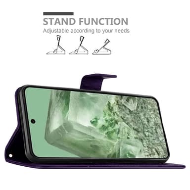 Google Pixel 8 Plånboksfodral Skal (Lila)