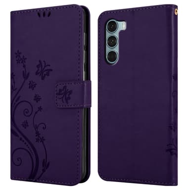 Motorola MOTO G200 5G Plånboksfodral Skal (Lila)