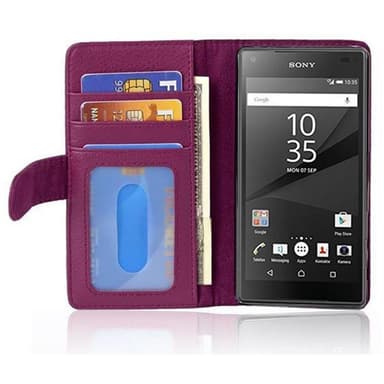 Sony Xperia Z5 COMPACT Plånboksfodral Skal (Lila)