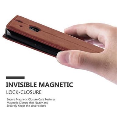 HTC ONE M8 Skal Fodral Case (Brun)