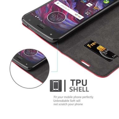Motorola MOTO X4 Skal Fodral Case (Röd)