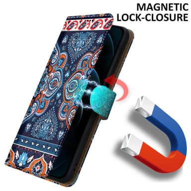 iPhone 13 PRO Plånboksfodral Skal (Blå)