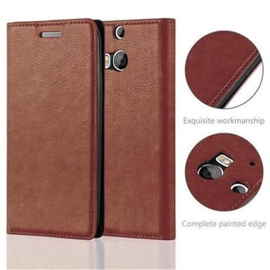 HTC ONE M8 Skal Fodral Case (Brun)
