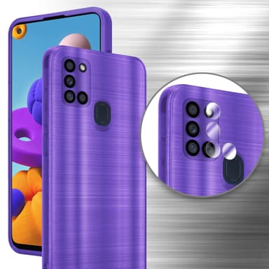 Samsung Galaxy A21s Skal Fodral Case (Lila)