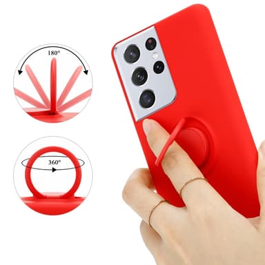 Skal Samsung Galaxy S22 ULTRA Fodral Case (Röd)