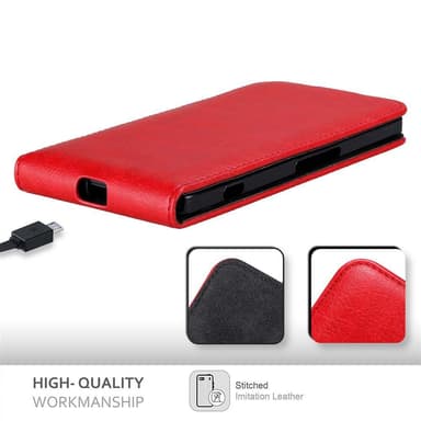 Nokia Lumia 950 XL Flipfodral Skal (Röd)