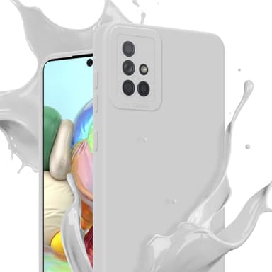 Samsung Galaxy A71 4G Skal Fodral Case (Vit)