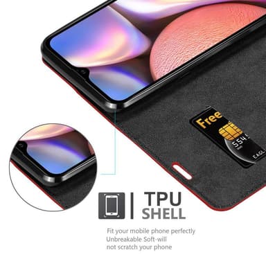Samsung Galaxy A10s / M01s Skal Fodral Case (Röd)