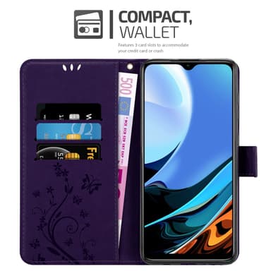 Xiaomi RedMi 9T / POCO M3 Plånboksfodral Skal (Lila)