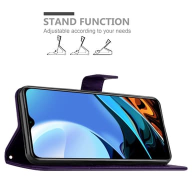 Xiaomi RedMi 9T / POCO M3 Plånboksfodral Skal (Lila)