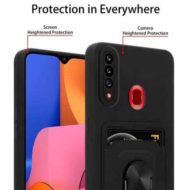 Samsung Galaxy A20s Skal Fodral (Svart)