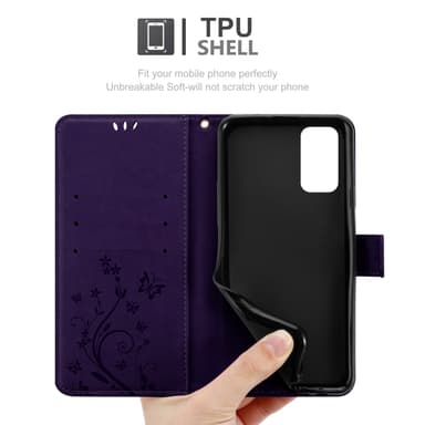 Xiaomi RedMi 9T / POCO M3 Plånboksfodral Skal (Lila)