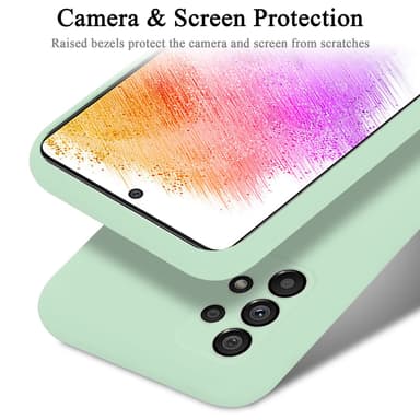 Samsung Galaxy A73 5G Skal Fodral Case (Grön)