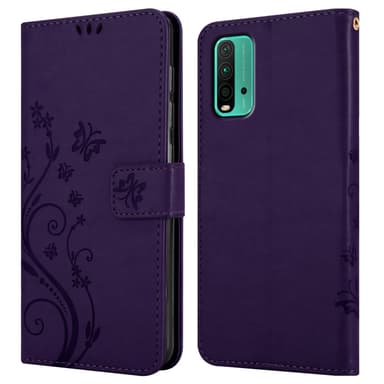 Xiaomi RedMi 9T / POCO M3 Plånboksfodral Skal (Lila)