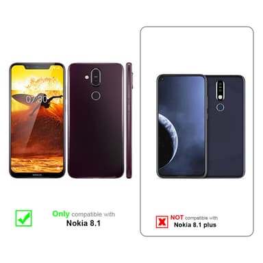 Nokia 8.1 Skal Fodral Case (Röd)