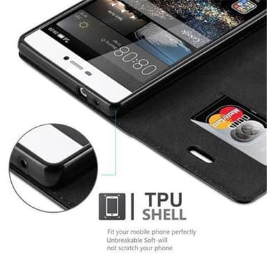 Huawei P8 Skal Fodral Case (Svart)