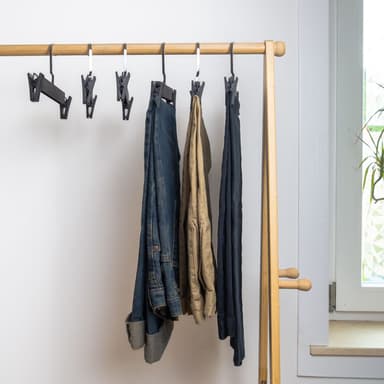 10 x Byxhängare klädhängare kjolhängare byxspännare