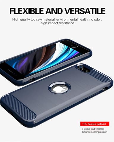 iPhone SE 2020 Skal Fodral Case (Blå)