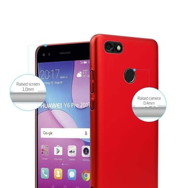 Huawei Y6 PRO 2017 Skal Fodral Case (Röd)
