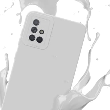 Samsung Galaxy A71 4G Skal Fodral Case (Vit)