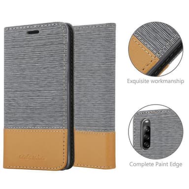 Sony Xperia L4 Plånboksfodral Skal (Grå)