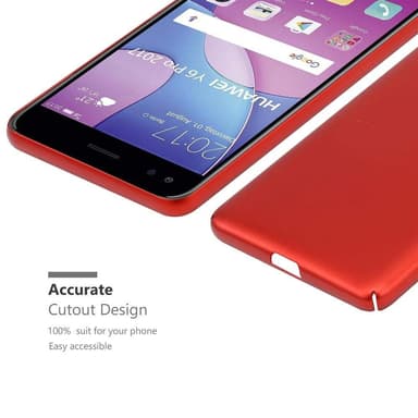 Huawei Y6 PRO 2017 Skal Fodral Case (Röd)