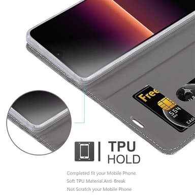 Sony Xperia L4 Plånboksfodral Skal (Grå)