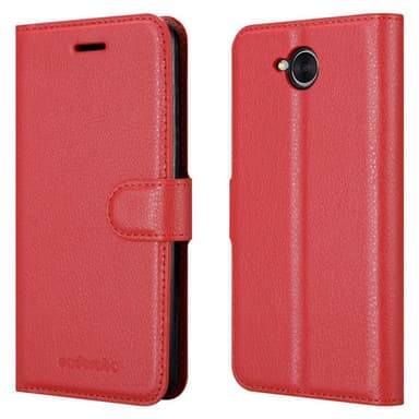 Huawei Y5 2017 / Y6 2017 Plånboksfodral Skal (Röd)