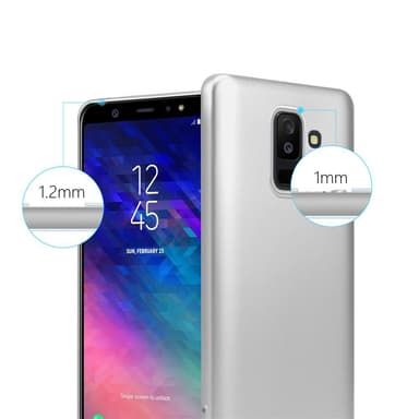 Skal Samsung Galaxy A6 PLUS 2018 Fodral Case (Silver)