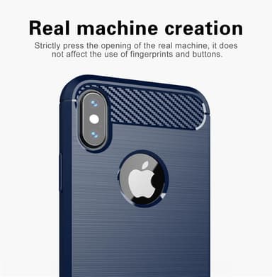 iPhone XS MAX Skal Fodral Case (Blå)