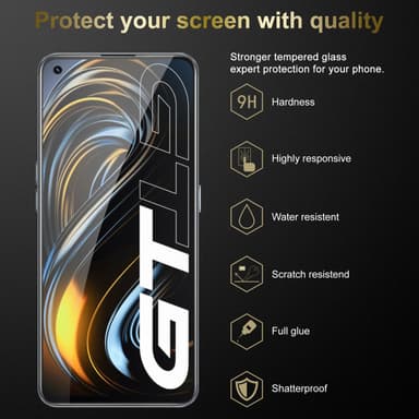 Realme GT / GT Neo 2T / Q3 PRO Skyddsglas Skyddsfilm