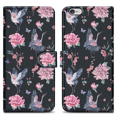 iPhone 6 PLUS / 6S PLUS Plånboksfodral Skal (Svart)