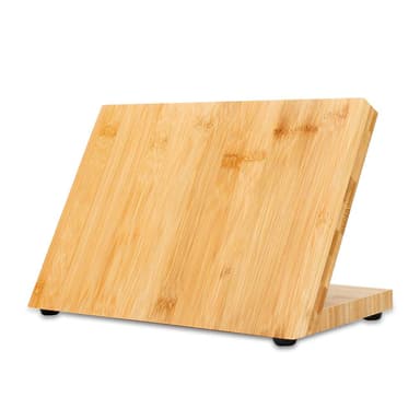 Magnetisk knivbräda Knivplatta Knivskiva i bambu (brun)