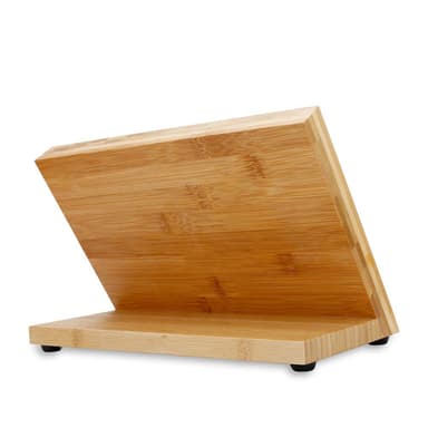 Magnetisk knivbräda Knivplatta Knivskiva i bambu (brun)