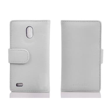 Skal Huawei ASCEND G700 Plånboksfodral (Vit)