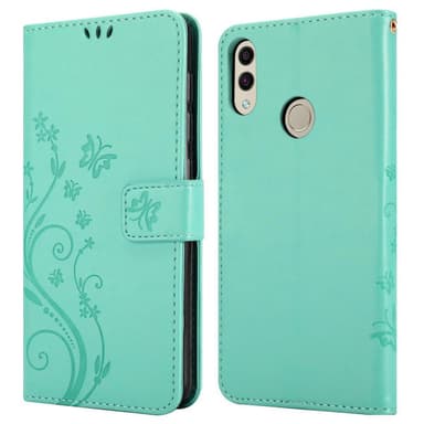 Honor 8C Plånboksfodral Skal (Turkos)