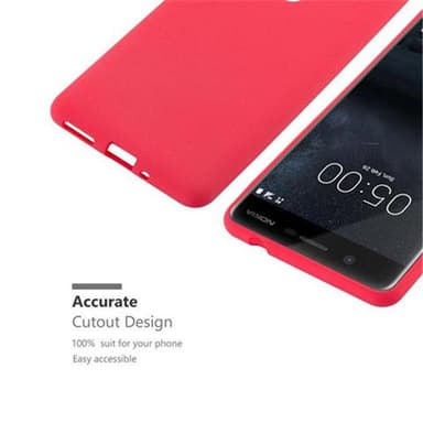 Skal Nokia 5 2017 Fodral Case (Röd)