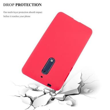 Skal Nokia 5 2017 Fodral Case (Röd)