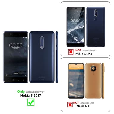 Skal Nokia 5 2017 Fodral Case (Röd)