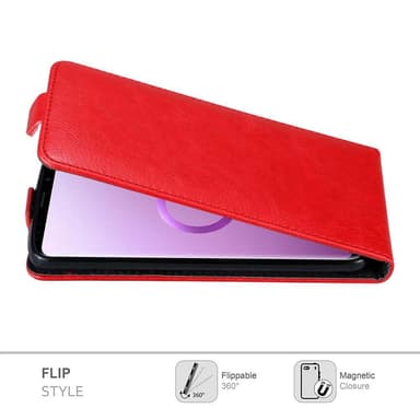 Samsung Galaxy S9 PLUS Flipfodral Skal (Röd)