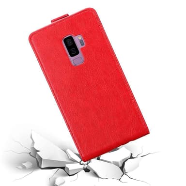 Samsung Galaxy S9 PLUS Flipfodral Skal (Röd)