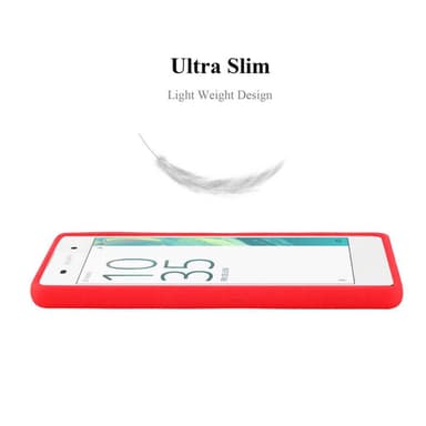 Skal Sony Xperia E5 Fodral Case (Röd)