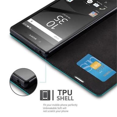 Sony Xperia Z5 Skal Fodral Case (Turkos)