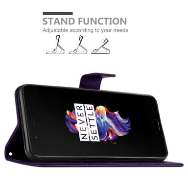 OnePlus 5 Plånboksfodral Skal (Lila)