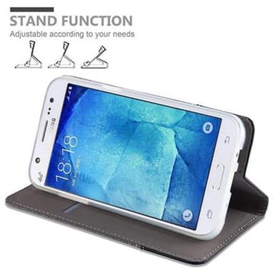 Samsung Galaxy J5 2015 Plånboksfodral Skal (Grå)
