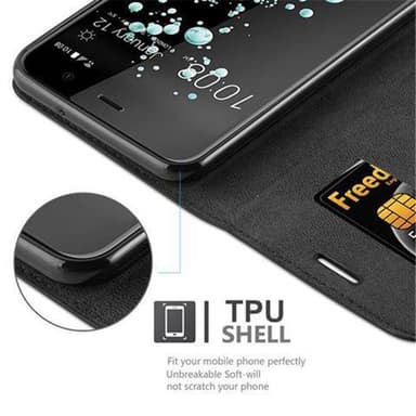 HTC U PLAY Skal Fodral Case (Svart)