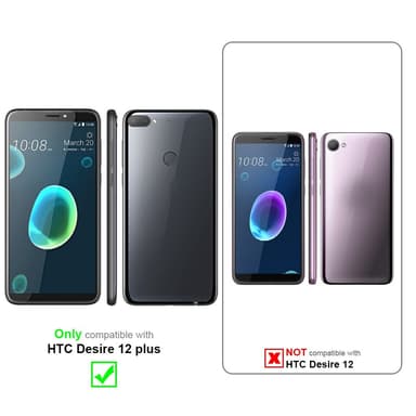 HTC Desire 12 PLUS Skal Fodral Case (Silver)